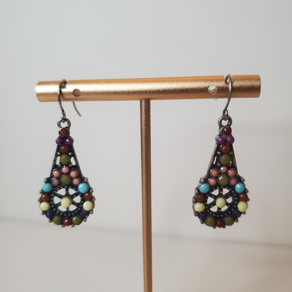 Multicolor Teardrop Earrings